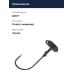Джиг-головка BKK Silent Chaser Ned Head NH-1 #1/0 3/8oz Black