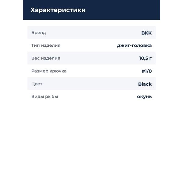 Джиг-головка BKK Silent Chaser Ned Head NH-1 #1/0 3/8oz Black
