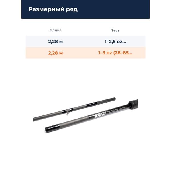 Удилище кастинговое Studio Composite Paradox 7604 7'6" 28-85гр