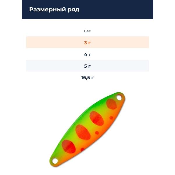 Блесна D-3 Custom Lures D-3 Custom Spoon 3 гр. #04