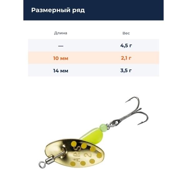 Блесна Smith AR Spinner Trick Color 2,1гр. №03