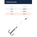 Оснастка стингер BKK Spear Stinger-Fluoro (Zander) (A-EU-0817) - 4# (2шт)