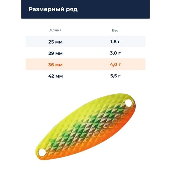 Блесна Smith Drop DIA 4,0гр. №11