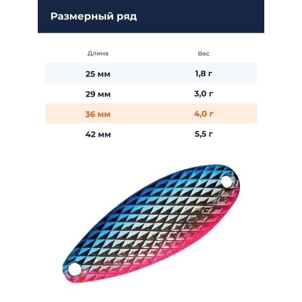 Блесна Smith Drop DIA 4,0гр. №12