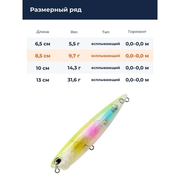 Воблер DUO REALIS PENCIL 85 SW : Passion Chart (CEA3035)