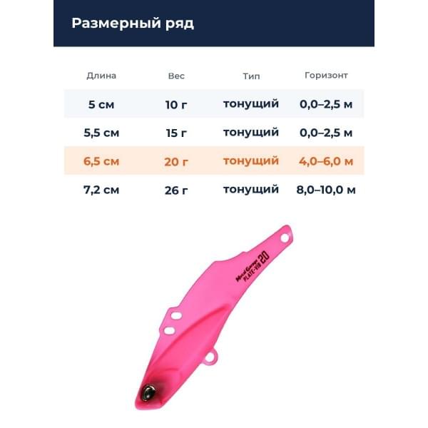 Цикада DUO METAL GARAGE PLATE VIB 20G : Mat Pink (ACC0016)