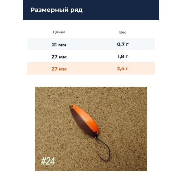 Блесна колеблющаяся River Old Vespa 2,4 г цв. 24