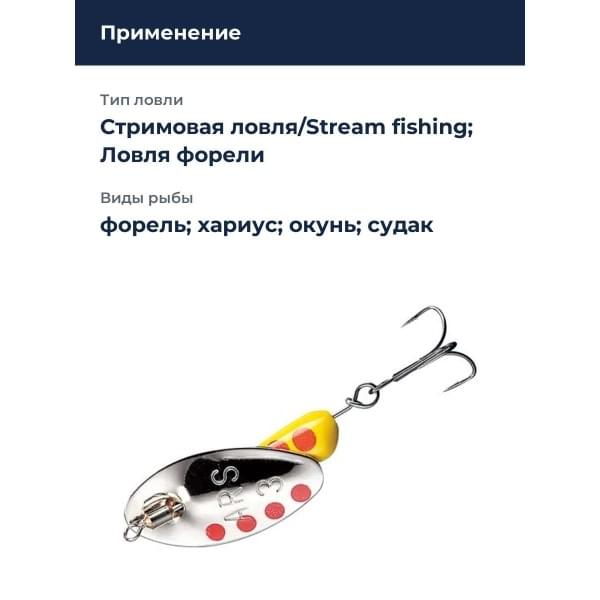 Блесна Smith AR Spinner Trout Model 2,1гр. №03