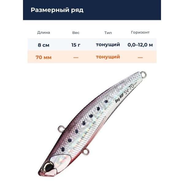 Воблер DUO BAYRUF SV-70 : Chigomori Sardine (CHN0094)