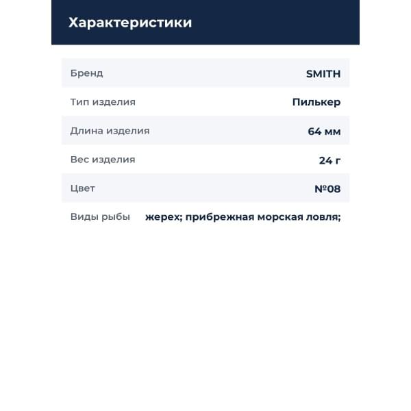 Блесна Smith Wobblin S 24,0 №08