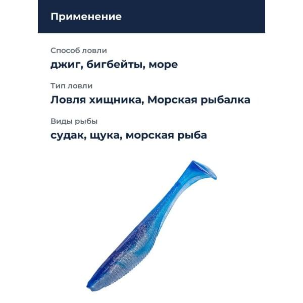 Приманка силиконовая DUO REALIS VERSA SHAD FAT 7" ELASTOMER : Sardine (S041)
