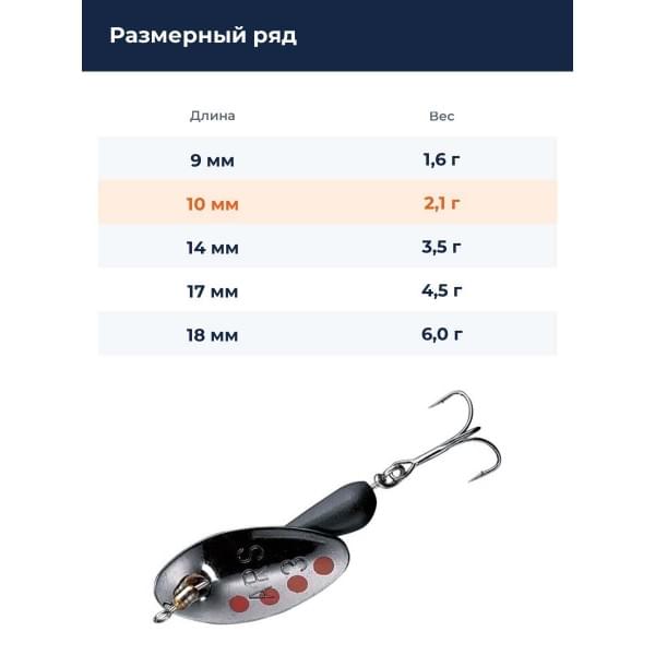 Блесна Smith AR Spinner Trout Model 2,1гр. №11