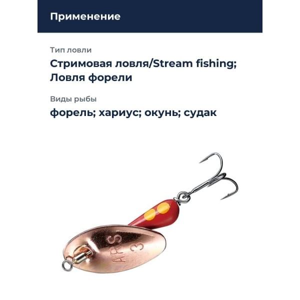 Блесна Smith AR Spinner Trout Model 2,1гр. №12