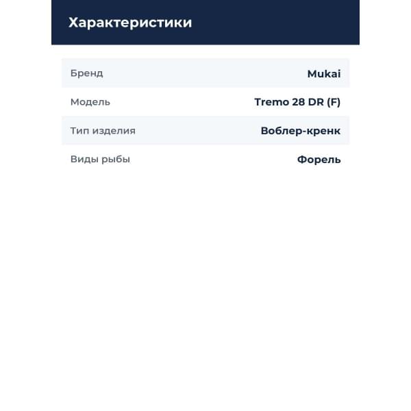Воблер Mukai Tremo 28 DR (F) magic yellow