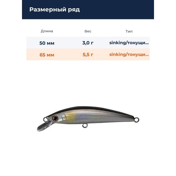 Воблер Smith Troutin Wavy 65S 65мм. 5,5гр. №06