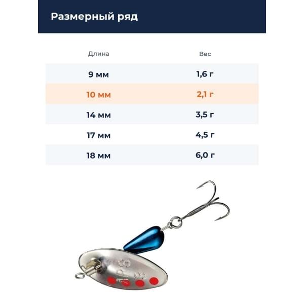 Блесна Smith AR Spinner Trout Model 2,1гр. №23