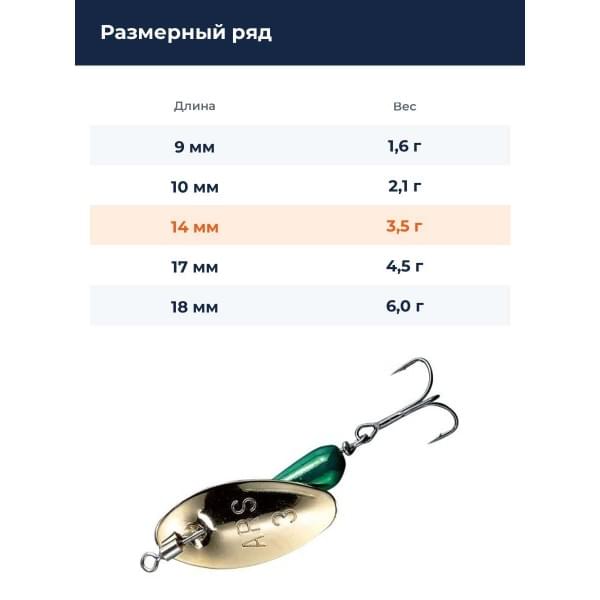 Блесна Smith AR Spinner Trout Model 3,5гр. №07