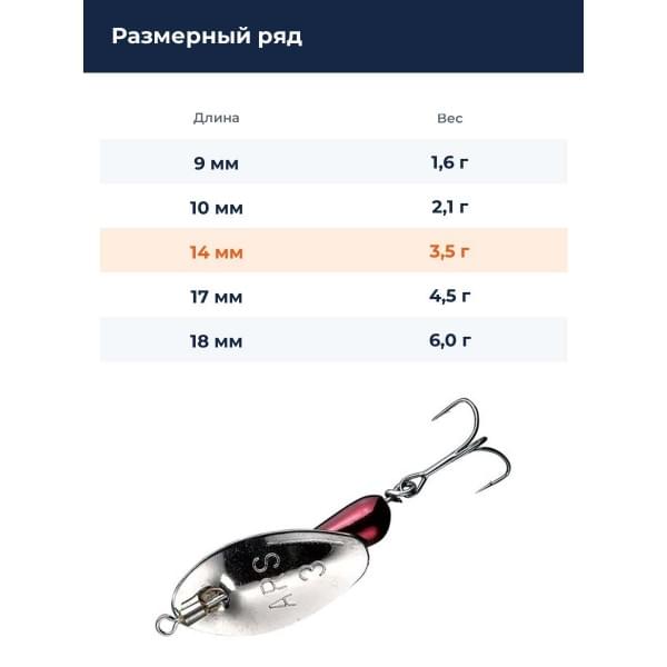 Блесна Smith AR Spinner Trout Model 3,5гр. №08