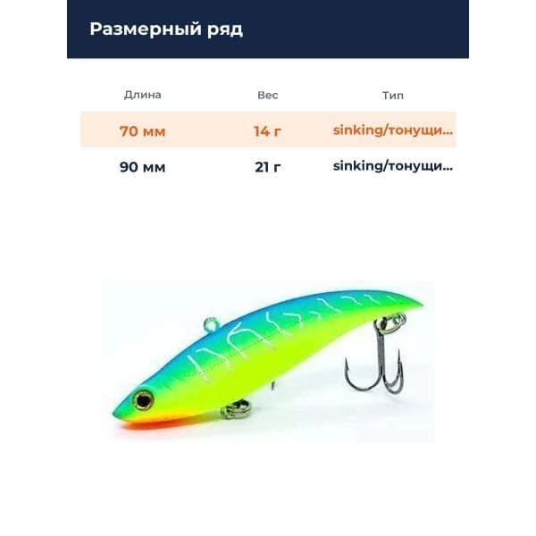 Ратлин Smith Bay Blue 70 мм. 14гр. №41MBC