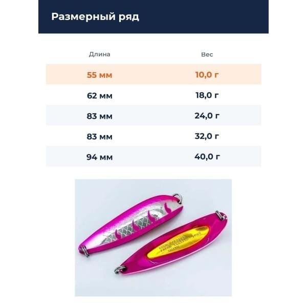 Блесна Smith Buch Japan 10,0гр. №S19