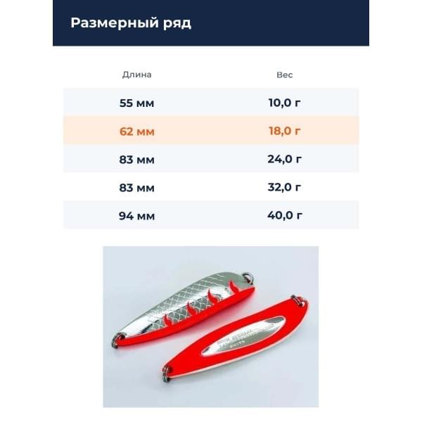 Блесна Smith Buch Japan 18,0гр. №01