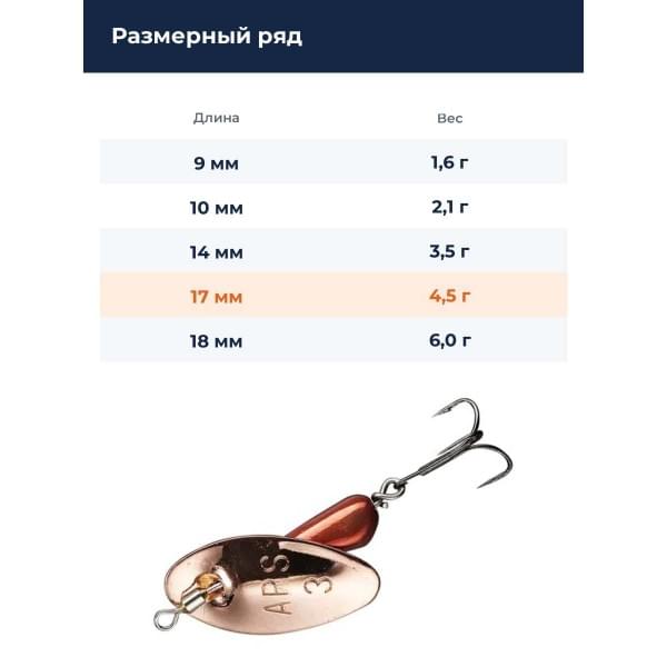 Блесна Smith AR Spinner Trout Model 4,5гр. №17
