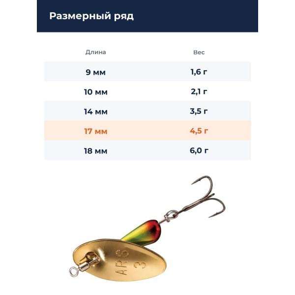 Блесна Smith AR Spinner Trout Model 4,5гр. №18