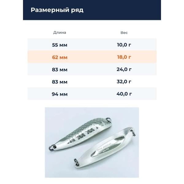 Блесна Smith Buch Japan 18,0гр. №09