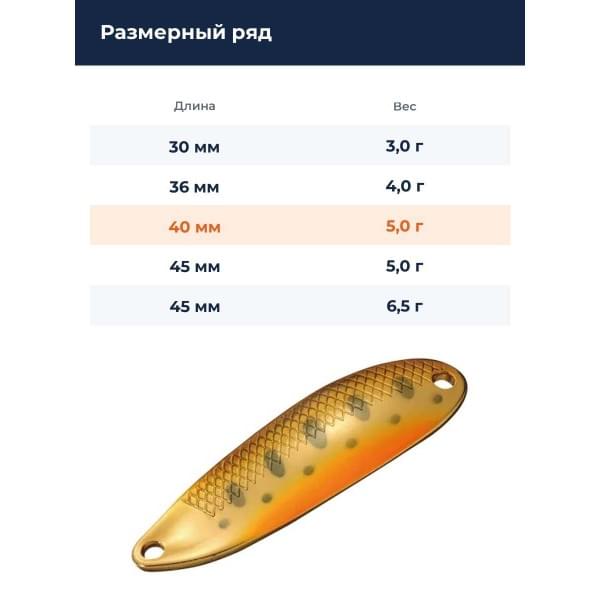 Блесна Smith D-S Line 40мм. 5,0гр. №10