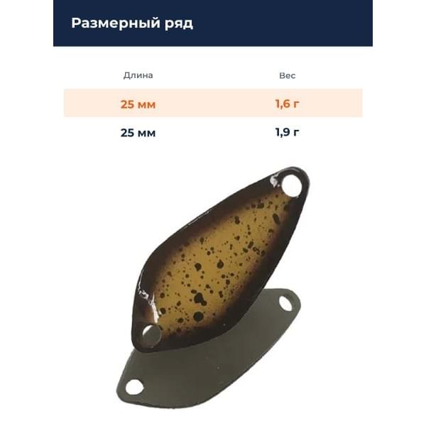 Блесна Smith Essential 25мм. 1,6гр. №02
