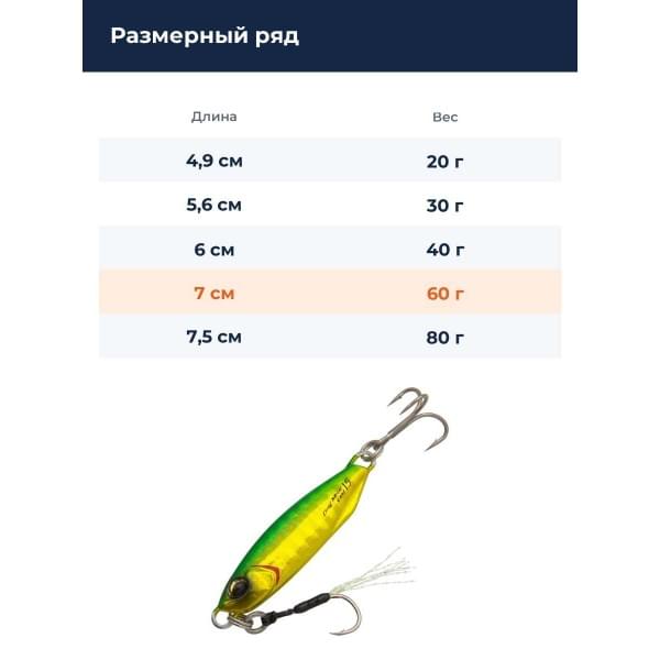 Пилькер DUO DRAG METAL CAST 60G (INT) : Green Gold (INT) (PHA0055)