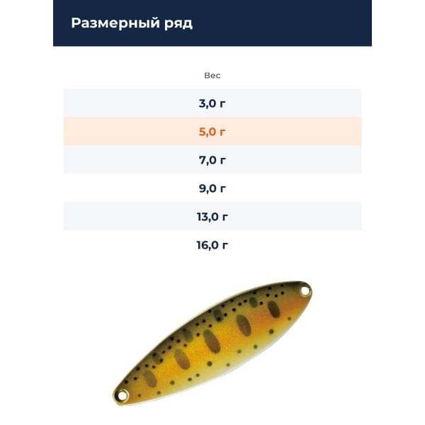 Блесна Smith Heaven 5,0гр. №31AYM