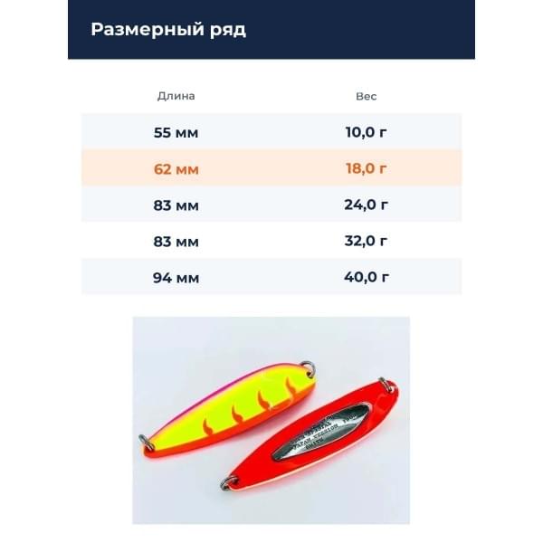 Блесна Smith Buch Japan 18,0гр. №S17