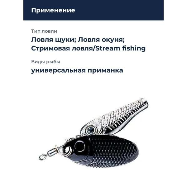 Блесна Smith Niakis 9,0гр. №01Black