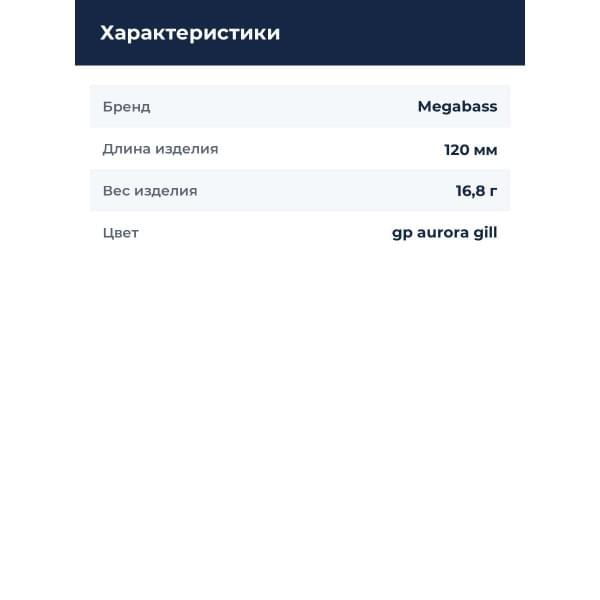 Воблер Megabass Lates Feeding Woofer gp aurora gill